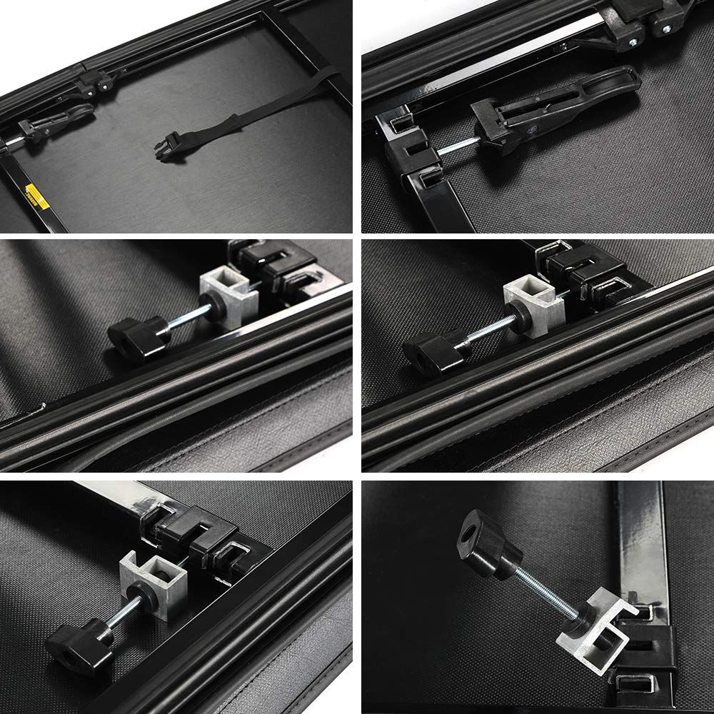 G-PLUS T3 Tri-Fold Soft Truck Tonneau Cover Replacement for 2005-2015 Toyota Tacoma Pickup | Double Cab 6Ft Short Bed | for Only Fleetside/Styleside Bed Models