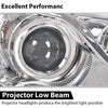 G-PLUS Headlights Assembly Compatible with Toyota Camry L/Le/Xle 2012-2014 Headlamps Pair Halogen Clear Lens Chrome Housing Amber Reflector,faros delanteros