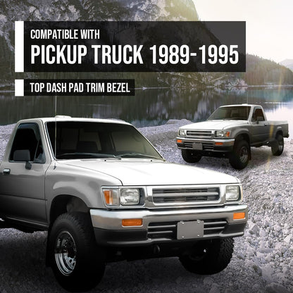 G-PLUS Top Dash Pad Trim Bezel Black Compatible with 1989 1990 1991 1992 1993 1994 1995 Toyota Pickup Truck T3000