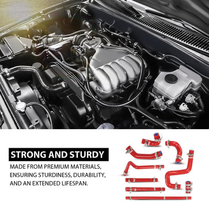 G-PLUS Silicone Heater Hose Kit Compatible with Toyota 4Runner 3.4L 1996-2002 W/Rear Heater Red