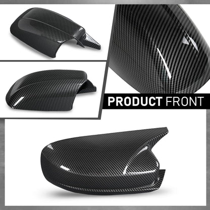 G-PLUS Side Mirror Covers Shell Cap Left and Right Compatible with Dodge Charger SRT 2015-2023 Carbon Fiber