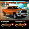 G-PLUS in-Channel Side Window Vent Visor Deflectors Rain Guards Compatible with Dodge Ram 2500 3500 Mega Cab/Crew Cab 2019-2026 Impact-Resistant PC 4 PCS Smoky