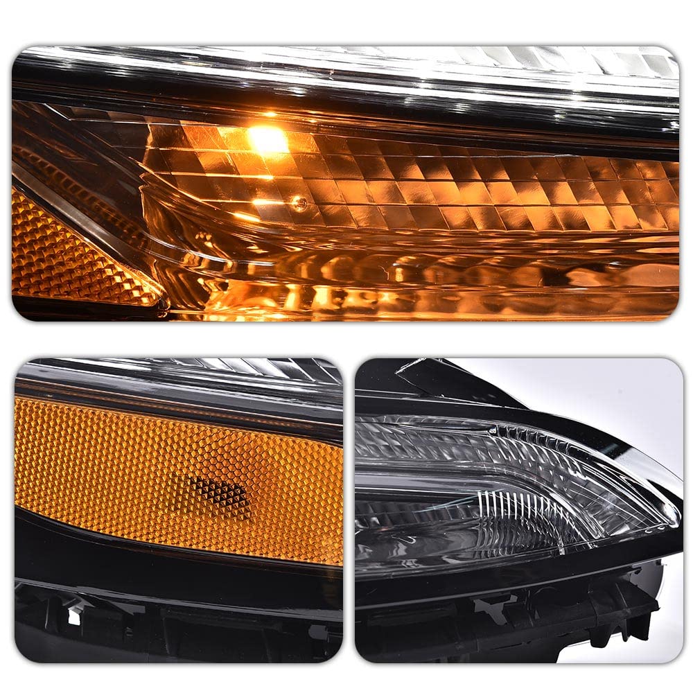 G-PLUS LED DRL Parking Light Turn Signal Lamp With Bulbs Compatible with 2014-2018 Jeep Cherokee 68157102AQ Right Passenger Side