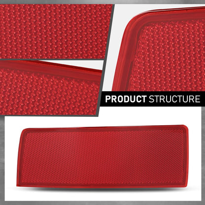G-PLUS Rear Right Bumper Reflector Light, Compatible with Benz GLK250 GLK350 Base 4Matic Sport Utility 4-Door 2010-2012, 2048200274