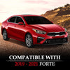 G-PLUS Front Upper Bumper Grille & Radiator Sight Shield Cover Compatible with Kia Forte 2019-2021 KI1224116 KI1200205 86370M7000 86350M7010