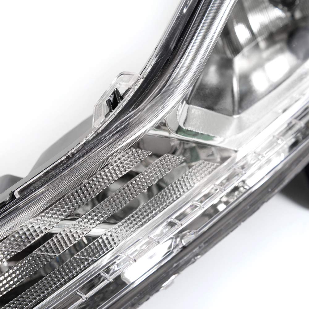 G-PLUS Front Bumper Fog Lights Compatible With 2013-2016 Ford Escape Kuga Driving Fog Lamps Driver & Passenger Pair Black Housing Clear Lens