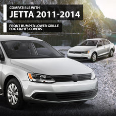 G-PLUS Front Bumper Grille Fog Light Covers for VW Jetta S SE SEL TDI 2011-2014 Front View