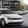 G-PLUS Bumper Grille + Fog Light Covers Front Lower Compatible with Volkswagen Jetta Base 2011, Fit Volkswagen Jetta S/SE/SEL/TDI 2011-2014 VW1039119,5C68536659B9, 5C68536779B9 Black