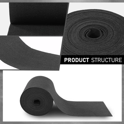 G-PLUS 9" x 50' Outdoor Ribbed Marine Carpet, Boat Trailer Bunk Carpet, Fit Boat Trailer Bunks Runner Docks Black