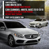 G-PLUS Front Center Bumper Trim Compatible with Benz C300 2015-2018 For Models With AMG Styling Package, Without Night Package 2058851574, MB1044111 Silver