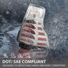 G-PLUS LED Right Side Tail Light Assembly Rear Brake Lamp Taillight w/Bulbs Compatible with LX GX460 2014-2023 8155160B31, LX2819116 Black