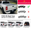 G-PLUS T3 Tri-Fold Soft Truck Tonneau Cover Replacement for 2005-2015 Toyota Tacoma Pickup | Double Cab 5Ft Short Bed Lock | for Only Fleetside/Styleside Bed Models