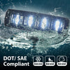 G-PLUS 2pcs 6 Inch LED Work Light Bar with Bracket LED Pods Fog Light Compatible with Pickup Wagon UTB Cab ATV SUV Truck Boat Bus/Sport Utility 4WD 4X4 Mining Marine Car Excavator