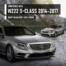 G-PLUS Headlight Lens Cover for Benz W222 S-Class 2014-2017 Right Clear Front View