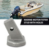 G-PLUS Motor Toter Stud w/Holes Fit Marine Tracker Silver