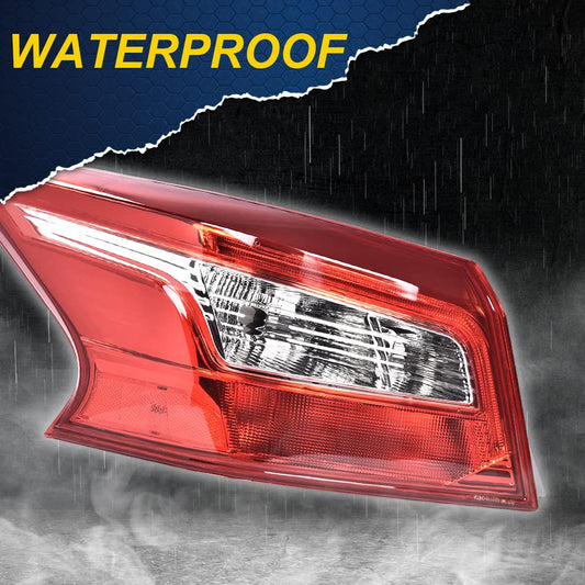 G-PLUS Tail Light Replacement For 2016 2017 2018 Nissan Sentra S/SR/SL/SV/FE+S/SR Turbo 4-Door Sedan 4Cyl 1.6L/1.8L Automotive Outer Brake Rear LED Lamp,Driver Side (Left) Luces TraserasAssembly