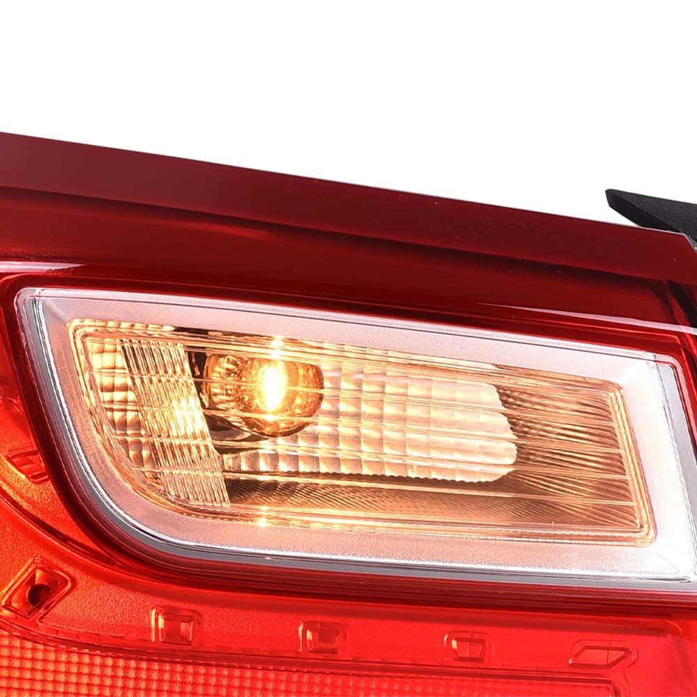 G-PLUS Rear Outer Left Tail Light Assembly Compatible with Chevy Malibu XL 2016 2017 2018 2019 2020 2021 2022 Rear Brake Lamp Luces Traseras, 84132377, Red Lens