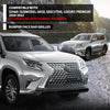 G-PLUS Front Bumper Grille Compatible with LX GX460 (submodel: Base, Executive, Luxury, Premium) 2020-2023 Fit For Models With Parking Aid Sensor 5311260340, LX1036139 Gray