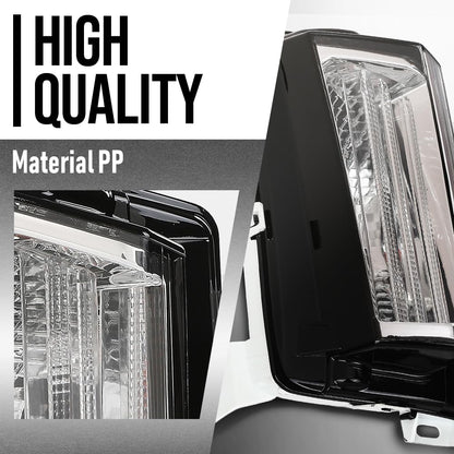 G-PLUS Front Turn Signal Light Lamp Passenger Right Side Compatible with Cadillac XT5 (submodel: Base, Luxury, Platinum, Premium Luxury) 2017 2018 2019 84496126, GM2531136 White