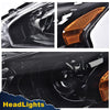G-PLUS Headlights Compatible With 2013 2014 2015 Nissan Altima 4-Door Sedan Factory Style Automotive Halogen Model Headlamps (Clear Lens Black Housing Amber Reflector),faros delanteros