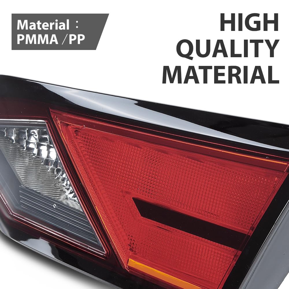 G-PLUS Inner Tail Light w/o Bulb Rear Brake Lamp Right Passenger Side Compatible with Nissan Altima Sedan Model 2019 2020 2021 2022 265406CA0A NI2803119