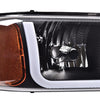 G-PLUS LED Headlights Assembly Compatible with GMC Sierra 1500 1999-2007,Fit GMC Sierra 1500 HD 2001-2007, Bumper Headlamps Clear Lens Black Housing Amber Reflector,Left & Right,faros delanteros