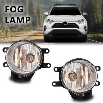 G-PLUS Front Bumper Fog Lights Lamps Left&Right Compatible with Toyota RAV4 2019-2022 8122012230