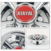 G-PLUS Golf Cart Wheel Covers Hub Caps 8" Chrome Compatible with EZGO, Club Car & Yamaha