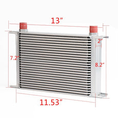 G-PLUS Oil Cooler Kit for Universal AN10 Oil Filter Relocation Front View