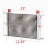 G-PLUS 25 Row AN10-10AN Universal Aluminum Transmission Racing Engine Oil cooler Silver