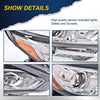 G-PLUS Headlights, Fit 2016-2018 Nissan Altima 4-Door Sedan,(Compatible w/o LED Halogen Headlight),Automotive Halogen Type Headlamps Chrome Housing,Passenger Side (Right),faros delanteros