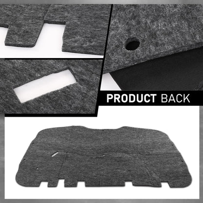 G-PLUS Hood Insulation Pad 1/2" with Clips Compatible with Chevy Tahoe 2000-2006/Fit Chevy Suburban 1500 2500 2000-2006