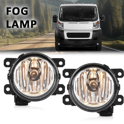G-PLUS Fog Light Lamp Set Left Right Compatible with Ram Promaster 1500 2500 3500 2014-2022 AC2592111N