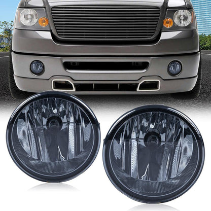 G-PLUS Front Fog Lights W/Bulb Pair Compatible with Ford F150 2006-2010 AL3Z15200A, AL3Z15201A, FO2593220, FO2592220