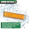 G-PLUS Front Side Marker Lights Assembly Compatible With 1981-1991 Chevy Blazer/GMC Jimmy C/K R Pickup,915557,915558 Side Chrome Bezel Marker Lamps Pair (Orange Lens)