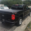 G-PLUS 8Ft Long Bed 4-Fold Lock Tonneau Cover Compatible with 2007-2013 Chevy Silverado GMC Sierra Black
