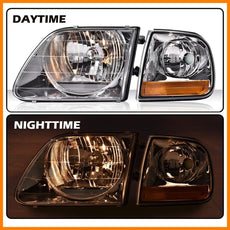 G-PLUS Headlights for Ford F150 1998-2003 F250 1988-1999 Additional Angle