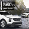 G-PLUS Bumper Cover Grille Front Left Side Compatible with Cadillac XT4 2019 2020 2021 2022 2023 2024 GM1038293, 191275994511 Glossy Black