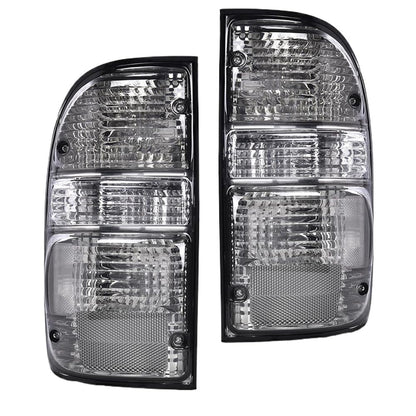 G-PLUS Rear Tail Light Brake Lamps With bulb Wiring Pair Compatible with Toyota Tacoma 2001-2004 81560-04060, 81550-04060 Rear Brake Lamps Assembly Luces Traseras