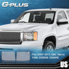 G-PLUS Front Headlight Lenses Cover Compatible with 2007-2013 GMC Sierra 1500 2500HD 3500HD,Left & Right Side Replacement Pair (Clear Lens)