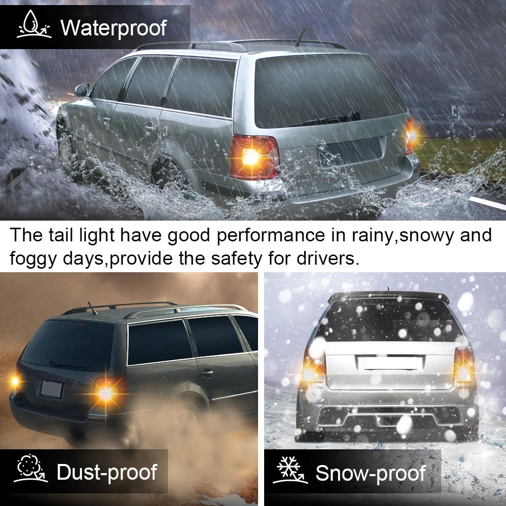 G-PLUS Rear Tail Lamp Light Left Compatible with VW Passat B5 B5.5 Wagon 2001 2002 2003 2004 2005 3B5945096AE, 3B5945095AE Luces TraserasAssembly