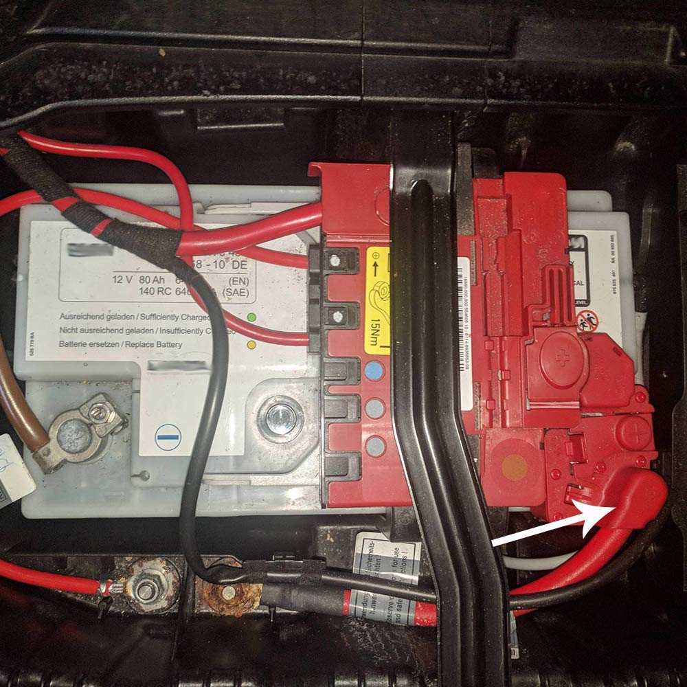 Positive Terminal Battery Blow Off Cable Lead Wire Plus Pole Compatible For BMW E82 E84 E88 E90 E91 E92 X1 M3 325 330 Replaces 61129217031, 61 12 9 217 031