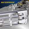G-PLUS Front Grille Compatible with 1992-1996 Bronco/1992-1997 Ford F150 F250 F350 Chrom Plastic Truck Replacement