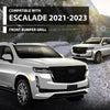 G-PLUS Front Bumper Grille Assembly Compatible with Cadillac Escalade 2021-2023 84830289 Gloss Black