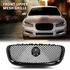 G-PLUS Front Center Upper Mesh Grille Compatible with Jaguar XF XFR 2012-2015 Black Product Features