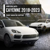 G-PLUS Front Radiator Support Lock Trim Cover Panel Compatible with Porsche Cayenne 2019 2020 2021 2022 2023 9Y0805504 Black