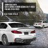 G-PLUS Rear Trunk Spoiler Wing Compatible with BMW G30 5 Series 4 Door Sedan 2017-2023 Compatible with BMW F90 M5 2018-2023 Rear Trunk Spoiler Wing Lip Glossy Black