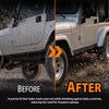 G-PLUS Armor Rocker Side Panels Compatible with Jeep Wrangler TJ(All Trims, 4WD) 1997-2006 No-Drill for Most Black