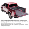 G-PLUS 5.5ft Soft Lock Four-Fold Truck Bed Tonneau Cover Compatible with 2015-2022 Ford F150 Extra Short Bed 5´5"