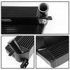 Compatible For Ford Mustang 2015 2016 2017 2.3L EcoBoost Direct Bolt On Upgrade Performance Intercooler Black